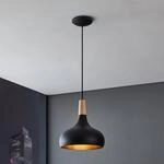 H&auml;ngeleuchte Sabinar, 1-flammig, schwarz, &Oslash; 28 cm