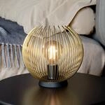 Tischlampe Venezuela, Schirm aus goldenen St&auml;ben