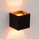 Wandleuchte XIO, schwarz, 10 x 10 cm, Metall, up/down G9-LED