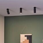 Paulmann LED-Deckenlampe Turnal Coin schwarz Metall 2.700 K