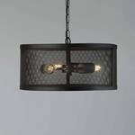 H&auml;ngeleuchte Fishnet aus Metall in Schwarz &Oslash; 45 cm