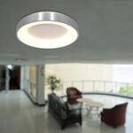LED-Deckenleuchte Ringlede, 2.700 K, &Oslash; 38 cm, silber, Metall