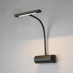 Wandleuchte Curtis mit Flexarm, dimmbar, schwarz