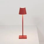 Zafferano Poldina micro Akkulampe IP65 rot