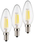 LED-Kerzenlampe E14 4W 2.700K Filament 3er Set