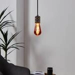 LED-Lampe ST64 E27 4W 2.000K Filament kupfer