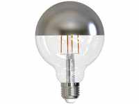 Müller Licht LED-Globe E27 9W 927 Kopfspiegel silb