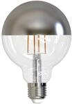 M&uuml;ller Licht LED-Globe E27 9W 927 Kopfspiegel silb