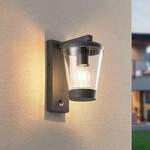Sensor-Au&szlig;enwandleuchte CAVADO, anthrazit, H&ouml;he 28 cm, IP44