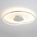 Lindby LED-Deckenlampe Joline, &Oslash; 74 cm, chromfarben, Metall