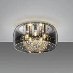 Deckenleuchte Crystel aus Glas, chrom, &Oslash; 50 cm