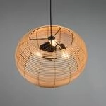 Pendelleuchte Inga mit Rattanschirm &Oslash; 50 cm