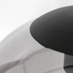 Glas-H&auml;ngeleuchte Bollique, schwarz, 3-flammig
