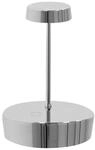 Zafferano Swap mini Akku-Tischlampe Folie silber