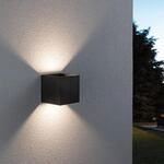 Paulmann LED-Au&szlig;enwandlampe Cybo, RGBW, 10 cm, anthrazit