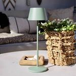 LOOM DESIGN LED-Akku-Terrassenlampe Modi gr&uuml;n-grau 36 cm CCT