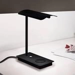 LED-Tischleuchte Arenaza, dimmbar, QI, schwarz