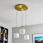 BANKAMP Grazia H&auml;ngelampe ZigBee 3fl rund messing