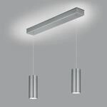 LED-H&auml;ngelampe Helli up/down 2-flammig nickel matt