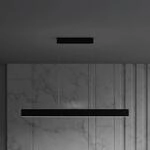 Maytoni LED-H&auml;ngelampe Step, schwarz, 118,5 cm, 3.000 K, Alu