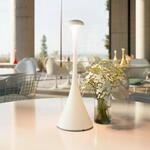 LED-Akku-Tischleuchte Nudrop, IP54, schneewei&szlig;