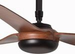 Deckenventilator Punt M, DC, schwarz/Holz dunkel