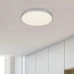 LED-Deckenleuchte Flame Star, &Oslash; 28,7 cm, silber