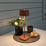 LED-Akku-Tischleuchte Capri, H&ouml;he 36 cm, terrakotta, IP54