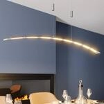 Lindby LED-Pendellampe Manon, h&ouml;henverstellbar, grau, Metall