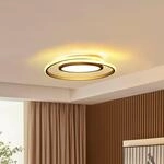 Lucande LED-Deckenlampe Noud, 49 cm, silber, Alu, dimmbar