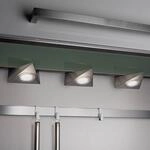 LED-Unterschrankleuchte Ecco 3er-Set, nickel matt