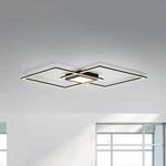 LED-Deckenleuchte Asmin, CCT, schwarz, 106x37cm