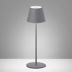 LED-Au&szlig;entischlampe Cosenza mit Akku RGBW sandgrau