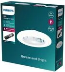 Philips LED-Deckenventilator Amigo, wei&szlig; gl&auml;nzend, 49cm, CCT