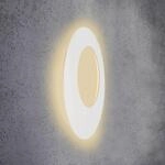 Escale Blade Open LED-Wandleuchte, wei&szlig;, &Oslash; 79 cm