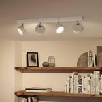 Philips Bracia LED-Deckenspot vierflammig, wei&szlig;