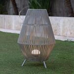 Newgarden Conta LED-Akku-Tischlampe taupe 72cm