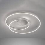 LED-Deckenlampe HOLY, nickel, &Oslash; 68 cm, Fernbedienung, CCT