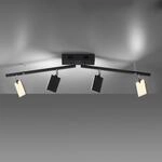 Deckenlampe PURE Mira, black pearl, 4-flg., Remote, CCT