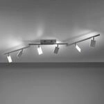 Deckenlampe PURE Mira, diamond, 6-flammig, Remote, CCT