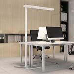 Arcchio LED-B&uuml;rostehlampe Susi, wei&szlig;, Sensor, Touchdimmer