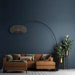 Bogen-Stehlampe Sparkled Light schwarz