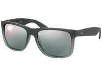 Ray Ban Justin RB4165 852/88 54 rubber grey transparent / grey gradient silver mirror