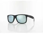 Ray Ban Justin RB4165 622/Y4 55 rubber black / green mirror silver polar
