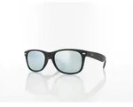 Ray Ban New Wayfarer RB2132 622/30 55 rubber black / green mirror silver