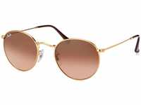 Ray Ban Round Metal RB3447 9001A5 50 shiny light bronze / pink gradient brown
