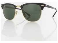 Ray Ban Clubmaster Metal RB3716 187 51 gold top on black / green