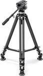 Leofoto LVC-253C+BV20, Leofoto Carbon-Dreibeinstativ LVC-253C mit Videoneiger BV-20