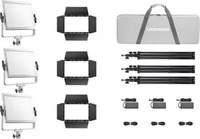 Godox LP1200R-K3, Godox Litemons LP1200R RGB LED-Lichtpanel 3er Kit