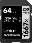 Lexar LSD64GCB1667, Lexar SILVER Serie 64GB Professional 1667x SDXC UHS-II